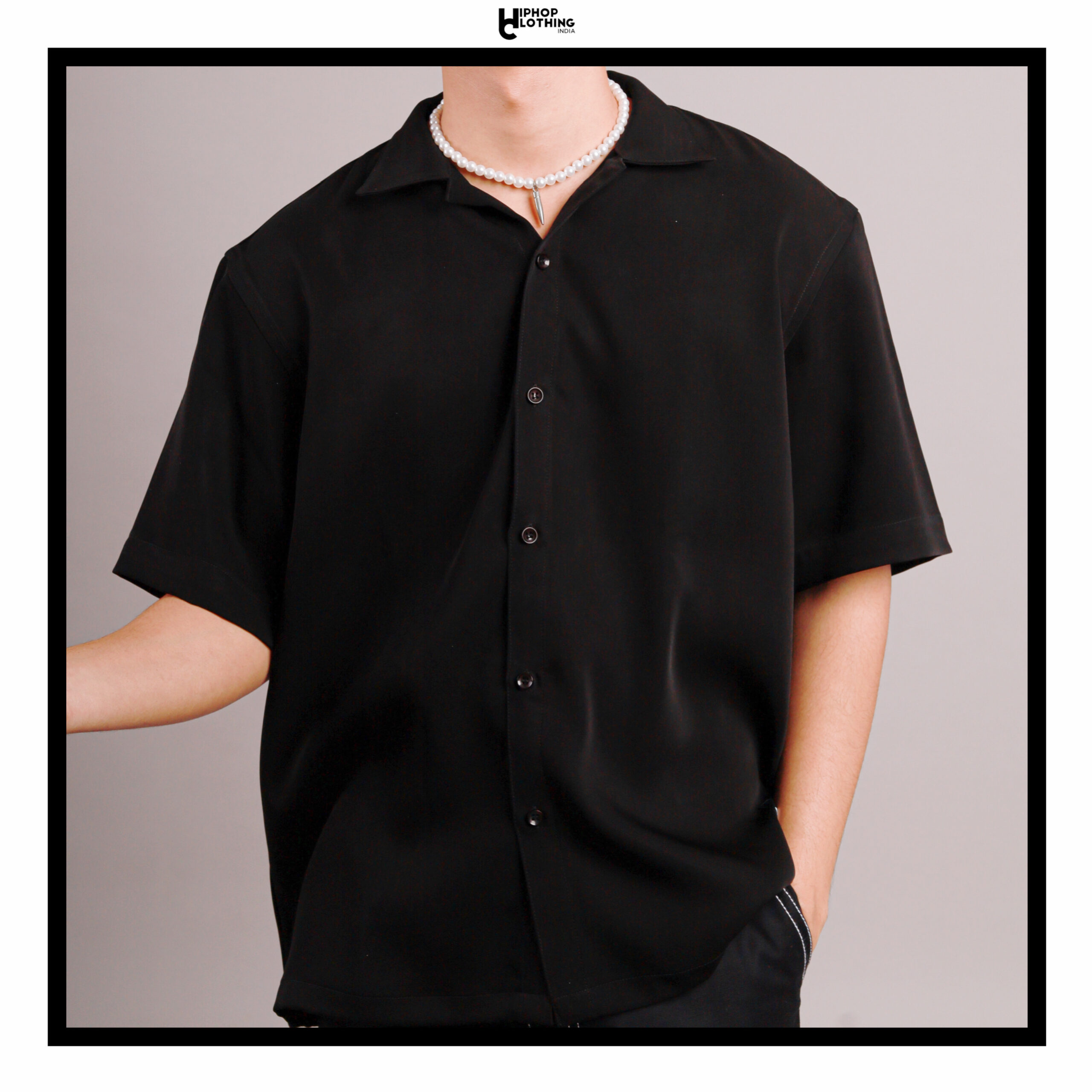 oversized fit black shirt – Hiphop clothing india store